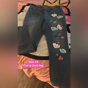 Hello Kitty Curvy Boot Leg Jeans